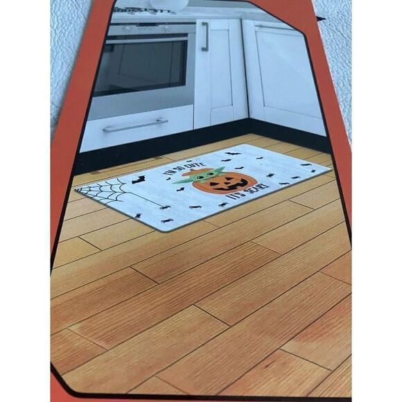Star Wars Mandalorian Baby Yoda Anti Fatigue Kitchen Mat Grogu Halloween NEW - Picture 3 of 9